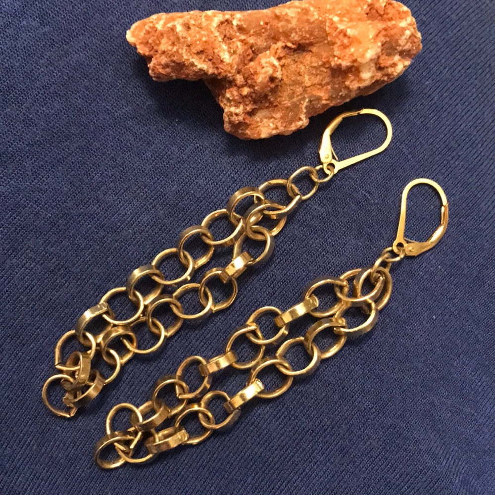 Cute Gold Chain Earrings